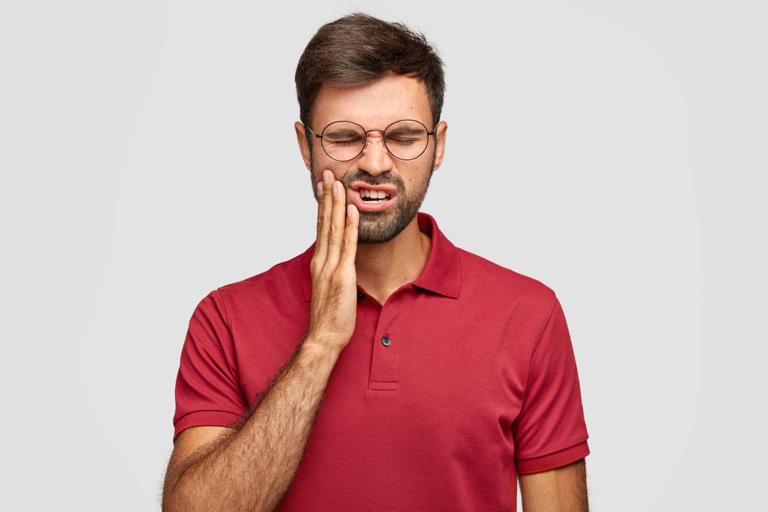 Person in need of oral surgery