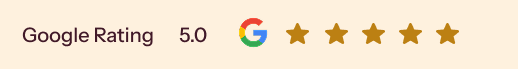 Google Rating 5.0 Stars